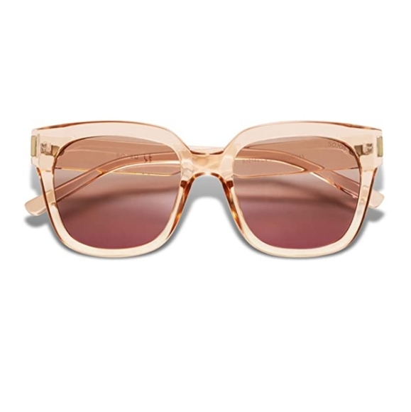 Brown Gradient Classic Polarized Sunglasses for Women Men Trendy Square - Picture 3 of 4